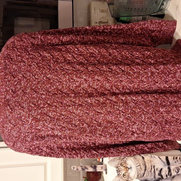 Womens Lands End knit long sleeve stretch plus size sweater 2X - Picture 2 of 4